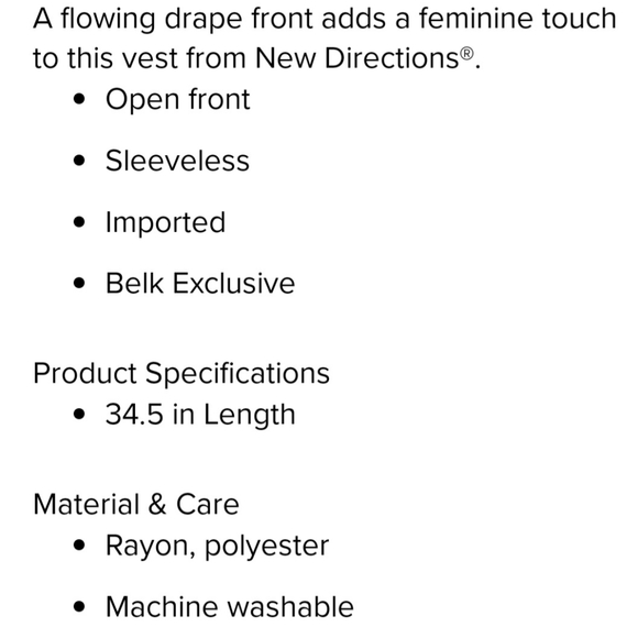 Women's Long Knit Cardigan Vest - Picture 4 of 6